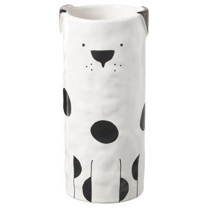 NEW ! IKEA FATALIG FÅTALIG Vase Dog Off-white 5 ¾" 804.663.11